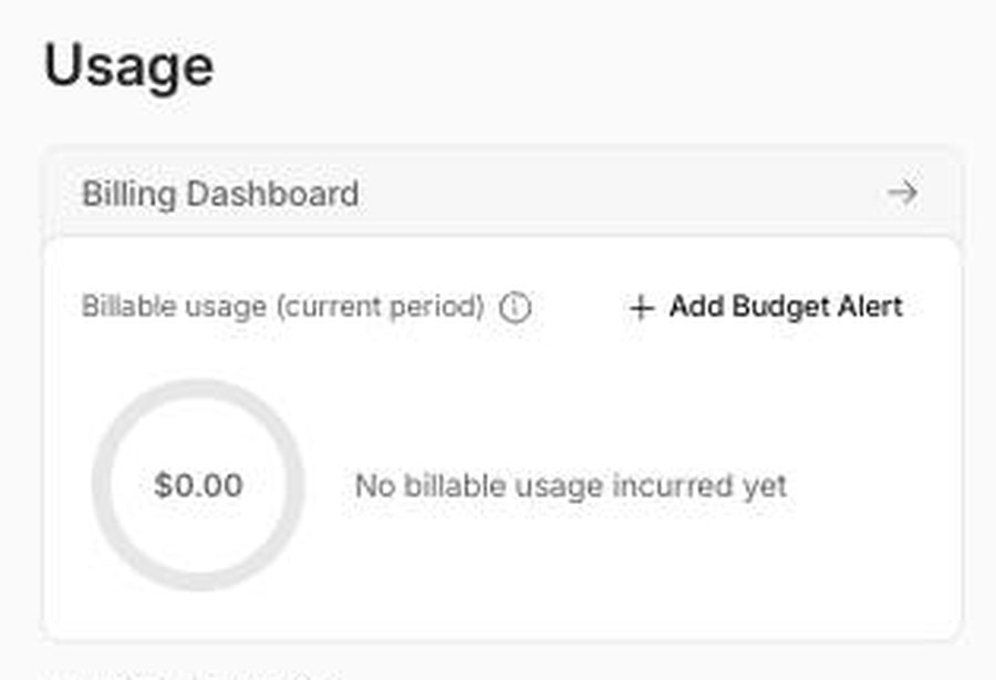 Our real Cloudflare billing panel showing $0.00 billable usage