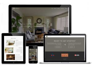 HTML website example featuring responsive design for smaller screens.